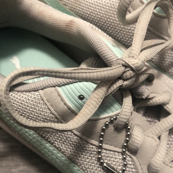 Puma retro runner sneakers in mint and light grey with soft foam support inserts - Picture 6 of 11